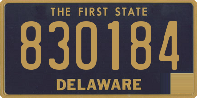 DE license plate 830184