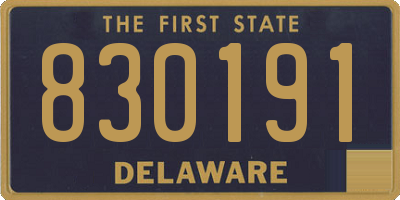 DE license plate 830191
