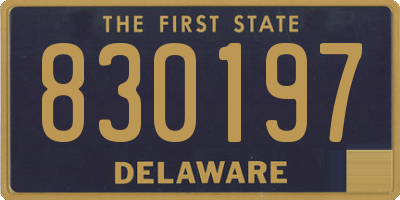 DE license plate 830197