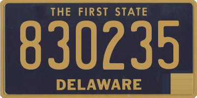 DE license plate 830235