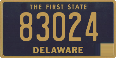 DE license plate 83024