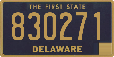 DE license plate 830271