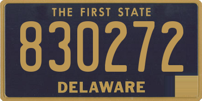 DE license plate 830272