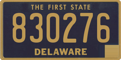 DE license plate 830276