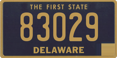 DE license plate 83029