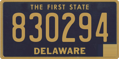 DE license plate 830294