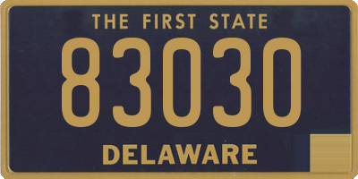 DE license plate 83030