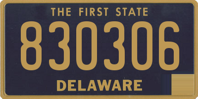DE license plate 830306