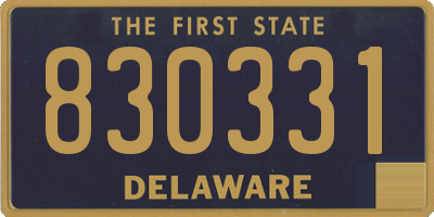 DE license plate 830331