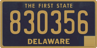 DE license plate 830356