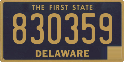 DE license plate 830359
