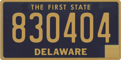 DE license plate 830404