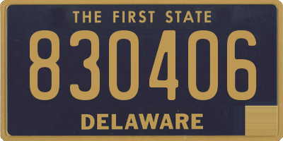 DE license plate 830406