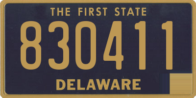 DE license plate 830411