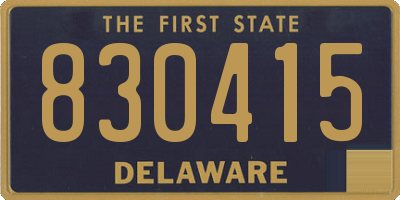 DE license plate 830415