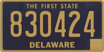 DE license plate 830424