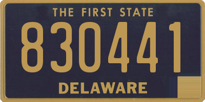 DE license plate 830441