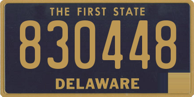 DE license plate 830448
