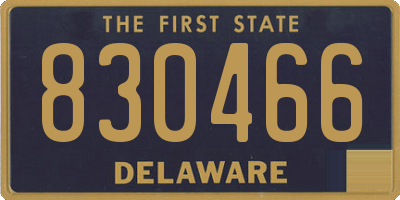 DE license plate 830466