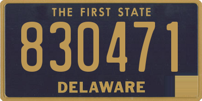 DE license plate 830471
