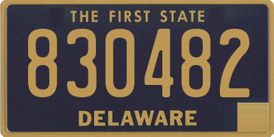 DE license plate 830482