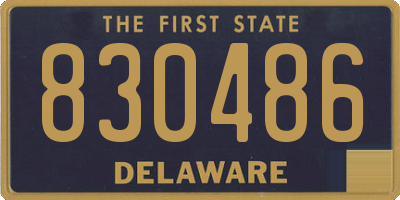 DE license plate 830486