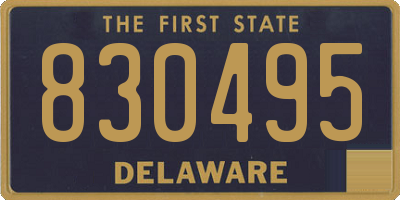 DE license plate 830495