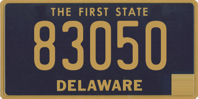 DE license plate 83050