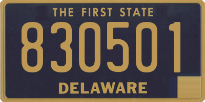DE license plate 830501