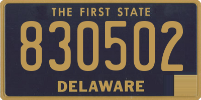 DE license plate 830502