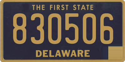 DE license plate 830506