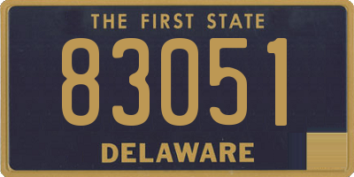 DE license plate 83051