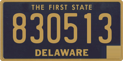 DE license plate 830513