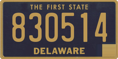 DE license plate 830514