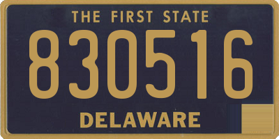 DE license plate 830516