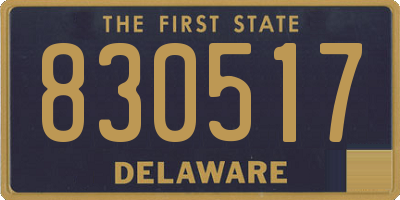 DE license plate 830517