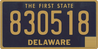 DE license plate 830518