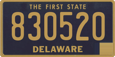 DE license plate 830520