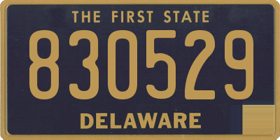 DE license plate 830529