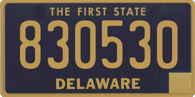 DE license plate 830530