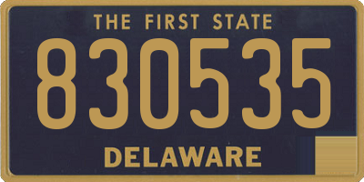 DE license plate 830535