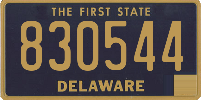 DE license plate 830544