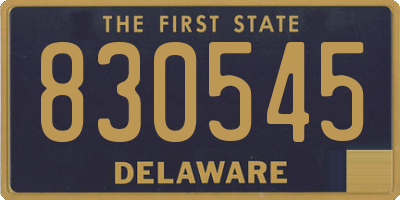 DE license plate 830545