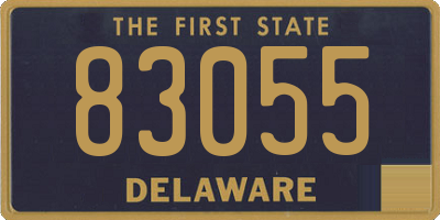 DE license plate 83055