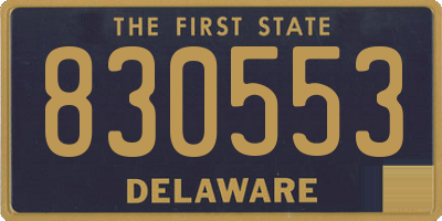DE license plate 830553