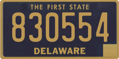 DE license plate 830554