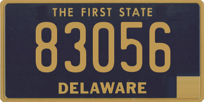 DE license plate 83056