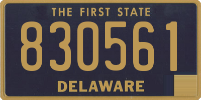 DE license plate 830561