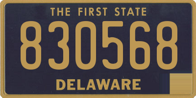 DE license plate 830568