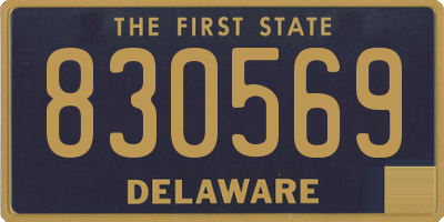 DE license plate 830569